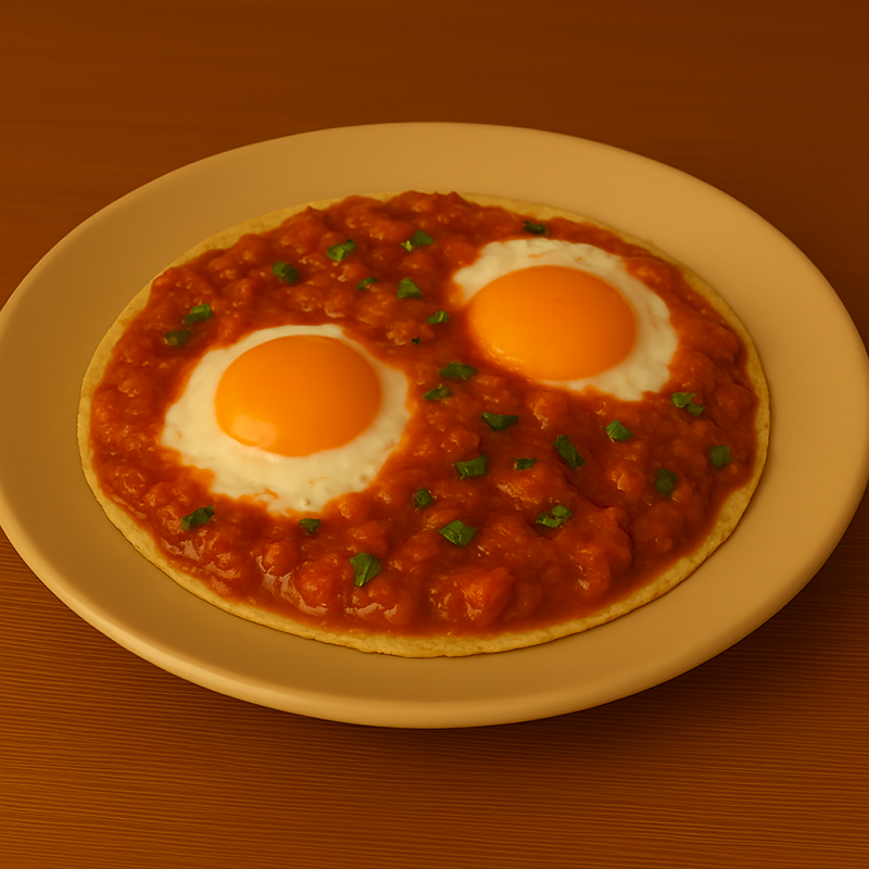 Desayuna individual huevos rancheros