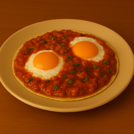Desayuna individual huevos rancheros