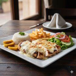 Almuerzo ejecutivo Pechuga Gratinada
