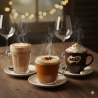 Capuchino, Te Chai, Milo/Chocolate