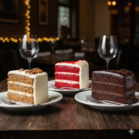 TORTAS DE ZANAHORIA, RED VELVET Y CHOCOLATE